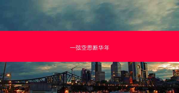 一弦空思断华年