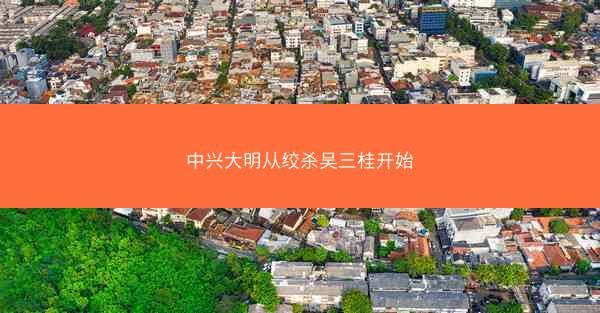 中兴大明从绞杀吴三桂开始