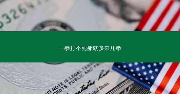 一拳打不死那就多来几拳