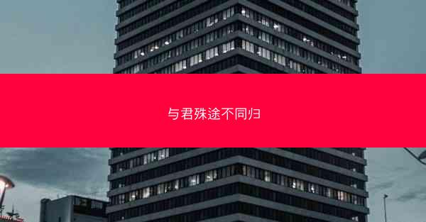 与君殊途不同归