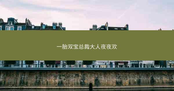 一胎双宝总裁大人夜夜欢 一胎双宝总裁大人夜夜欢