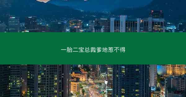 一胎二宝总裁爹地惹不得