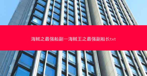 海贼之最强船副—海贼王之最强副船长txt