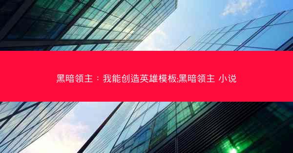 黑暗领主：我能创造英雄模板;黑暗领主 小说