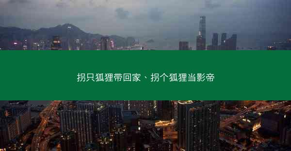 拐只狐狸带回家、拐个狐狸当影帝