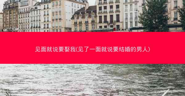 见面就说要娶我(见了一面就说要结婚的男人)