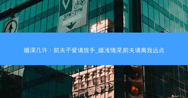 婚深几许：前夫不爱请放手_婚浅情深,前夫请离我远点