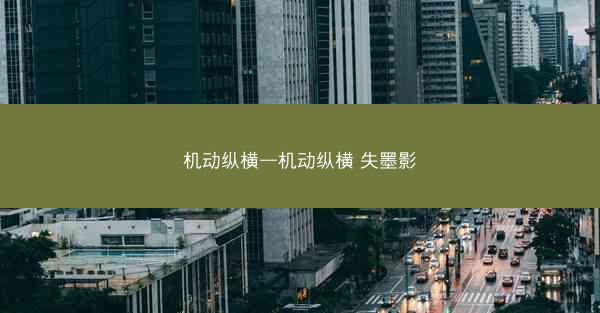 机动纵横—机动纵横 失墨影