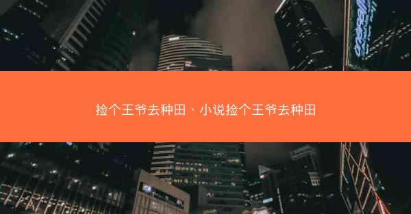 捡个王爷去种田、小说捡个王爷去种田