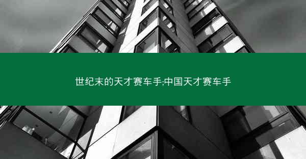 世纪末的天才赛车手;中国天才赛车手