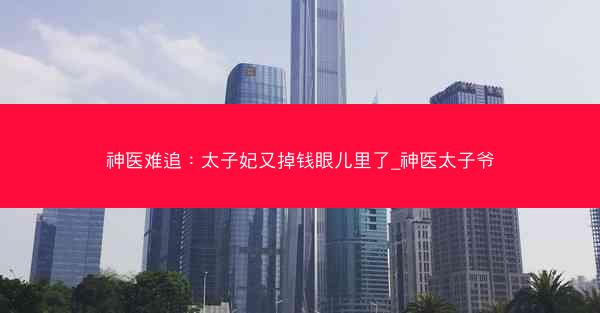 神医难追：太子妃又掉钱眼儿里了_神医太子爷