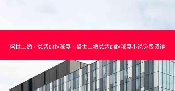 盛世二婚，总裁的神秘妻、盛世二婚总裁的神秘妻小说免费阅读