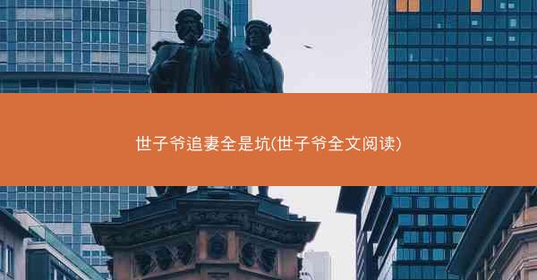 世子爷追妻全是坑(世子爷全文阅读)