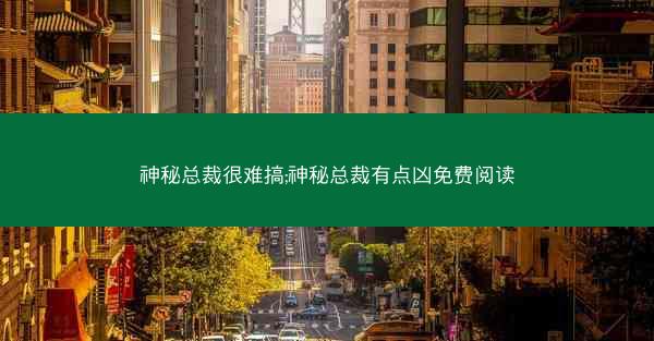 神秘总裁很难搞;神秘总裁有点凶免费阅读