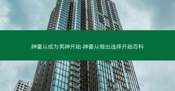 神豪从成为男神开始-神豪从做出选择开始百科