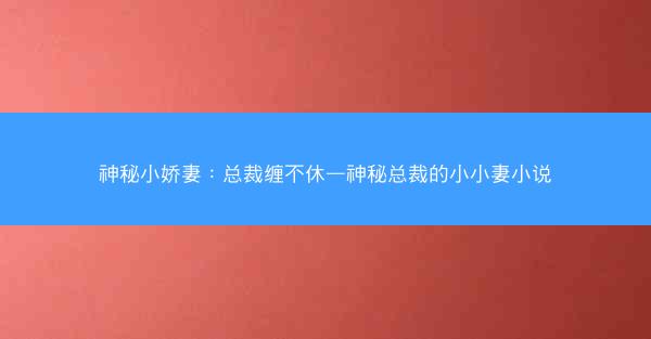 神秘小娇妻：总裁缠不休—神秘总裁的小小妻小说