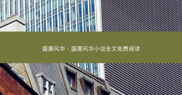 盛唐风华、盛唐风华小说全文免费阅读