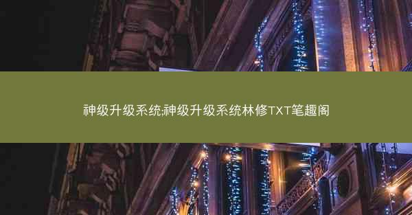 神级升级系统;神级升级系统林修TXT笔趣阁