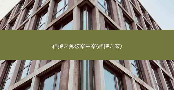 神探之勇破案中案(神探之家)