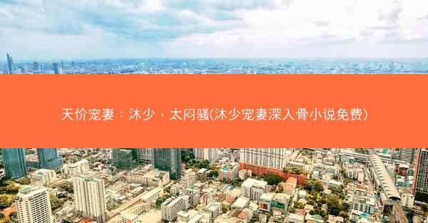 天价宠妻：沐少，太闷骚(沐少宠妻深入骨小说免费)