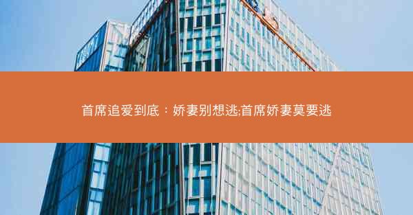 首席追爱到底：娇妻别想逃;首席娇妻莫要逃