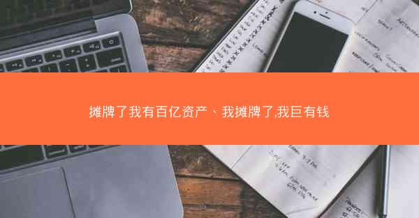 摊牌了我有百亿资产、我摊牌了,我巨有钱