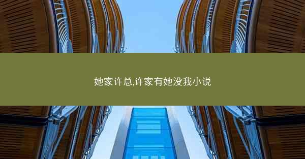 她家许总,许家有她没我小说