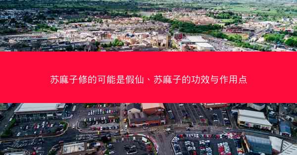 苏麻子修的可能是假仙、苏麻子的功效与作用点
