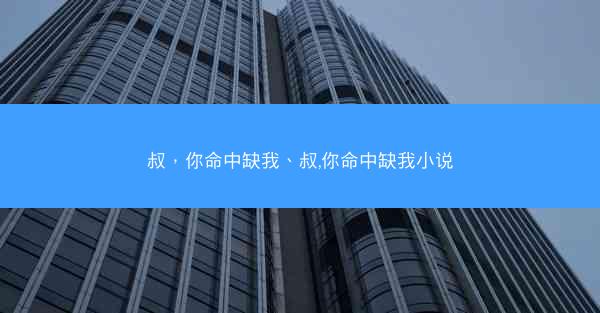 叔，你命中缺我、叔,你命中缺我小说
