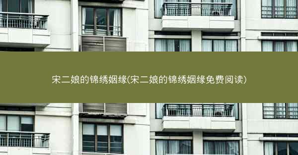 宋二娘的锦绣姻缘(宋二娘的锦绣姻缘免费阅读)