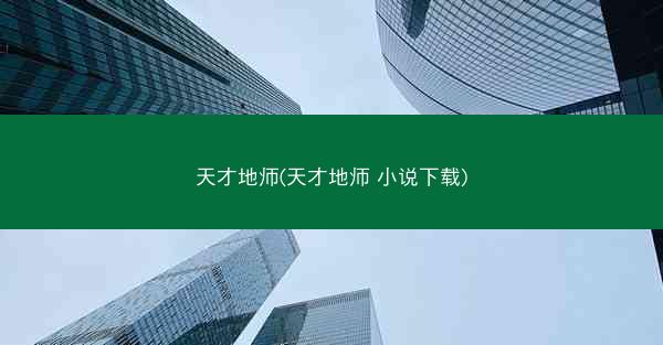 天才地师(天才地师 小说下载)