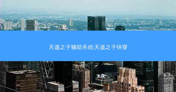 天道之子辅助系统;天道之子快穿