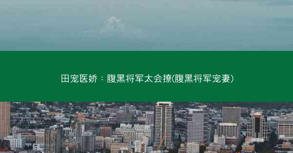 田宠医娇：腹黑将军太会撩(腹黑将军宠妻)