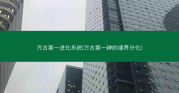 万古第一进化系统(万古第一神的境界分化)