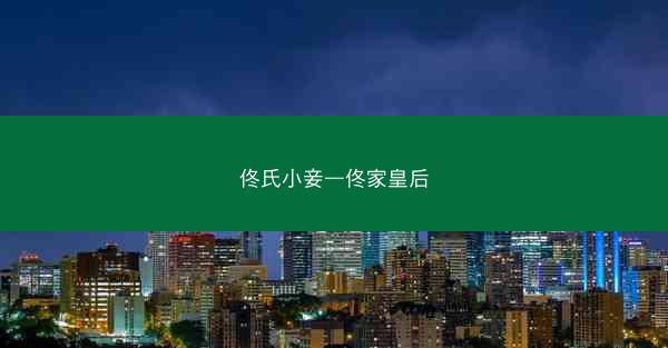 佟氏小妾—佟家皇后