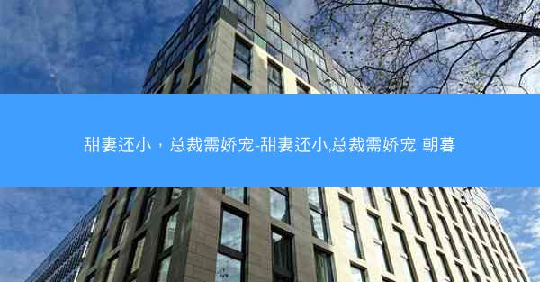甜妻还小，总裁需娇宠-甜妻还小,总裁需娇宠 朝暮